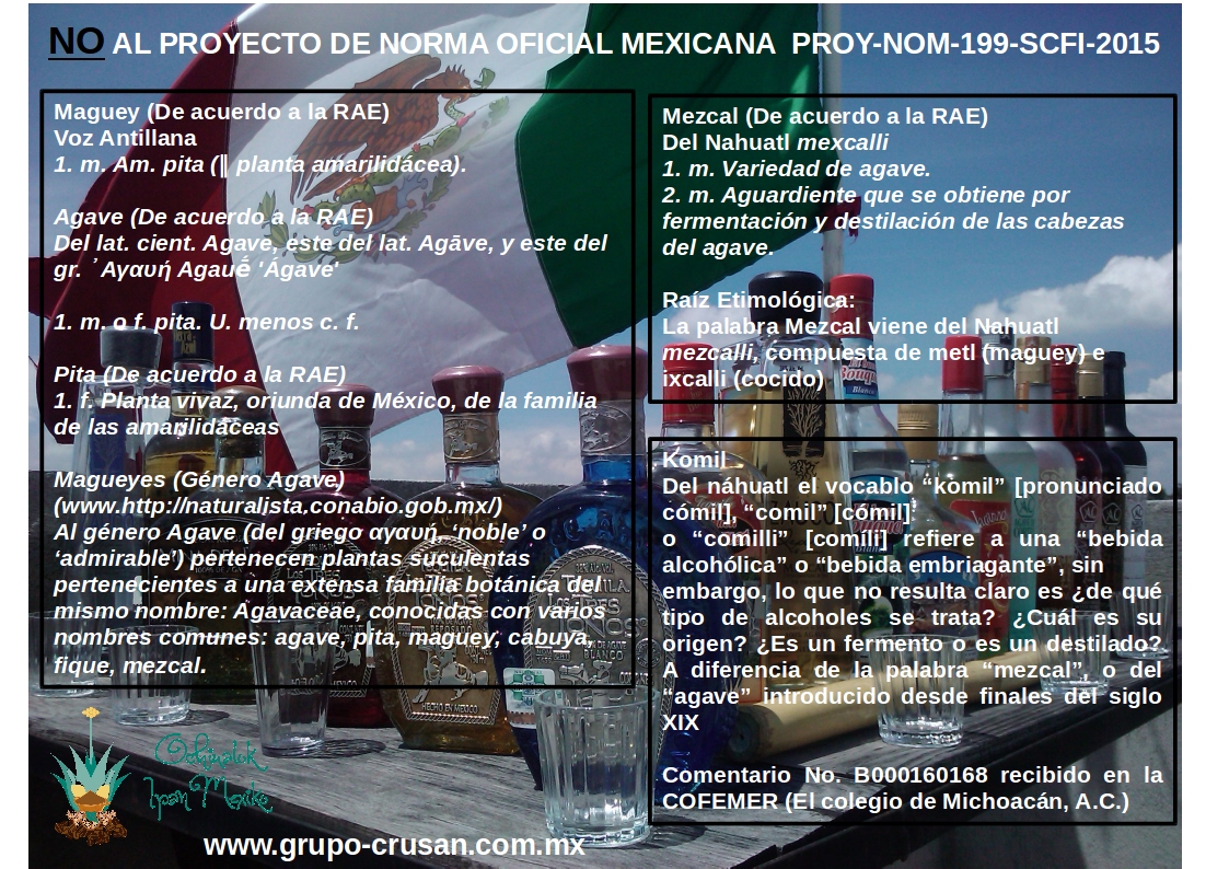 NO AL PROYECTO DE NORMA OFICIAL MEXICANA  PROY-NOM-199-SCFI-2015